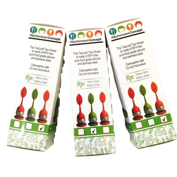 Tea + Tray Silicone & Stainless Steel Strainers Infusers Lot of 3 NWT - Picture 4 of 8